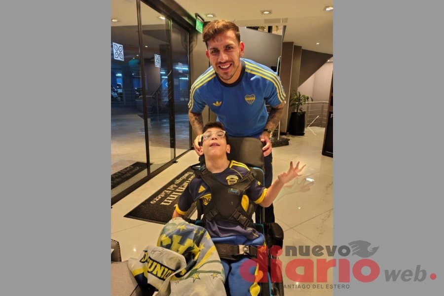 Sueño cumplido: Marito Cuello Ibáñez alentó a Boca en el Madre de Ciudades