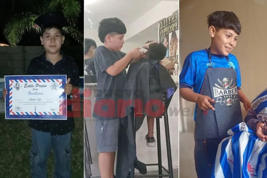Luis, el pequeño peluquero de 12 años que sueña con su bicicleta y ayuda a su familia
