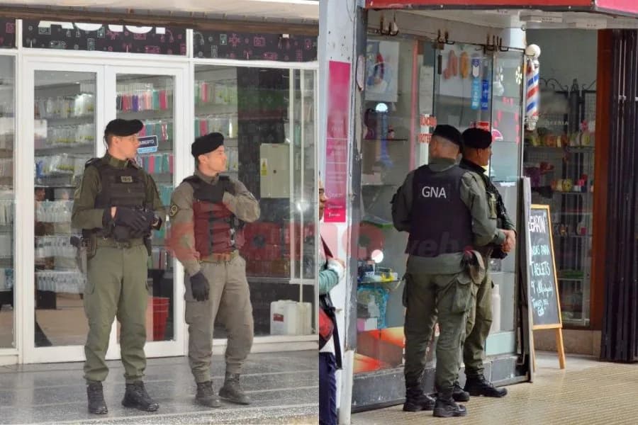 Gendarmería y Aduana realizaron sorpresivos operativos en locales de celulares del centro capitalino