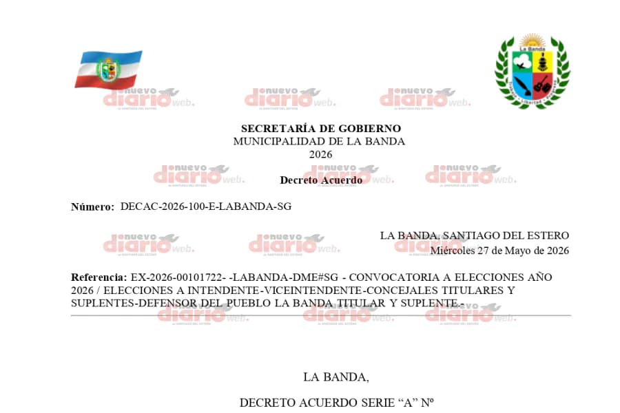 Misterio e incertidumbre en La Banda por un supuesto decreto de convocatoria a elecciones municipales