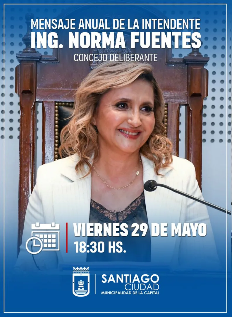 La ingeniera Norma Fuentes brindará su Mensaje Anual ante el Concejo Deliberante este viernes