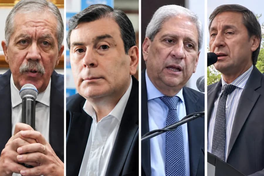 El gobernador Elías Suárez, Gerardo Zamora y autoridades del Congreso saludaron a los periodistas del Multimedio