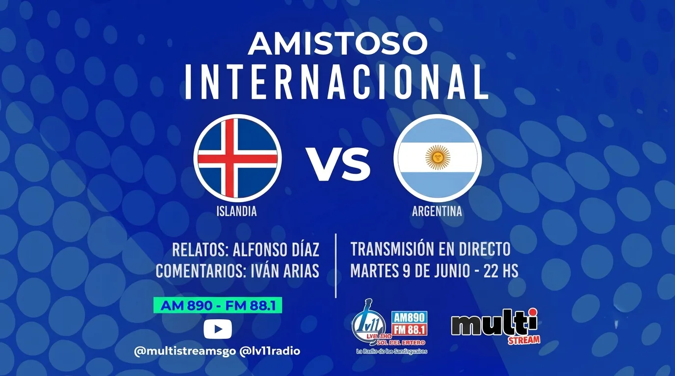 La Selección Argentina define su formación para el amistoso ante Islandia con transmisión exclusiva de Radio LV11