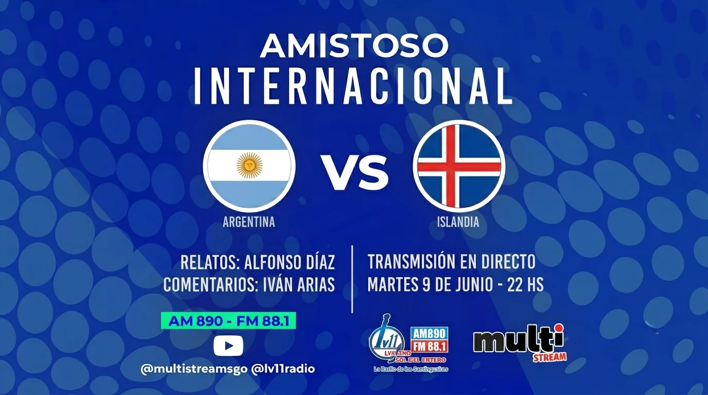 La Selección Argentina define su formación para el amistoso ante Islandia con transmisión exclusiva de Radio LV11