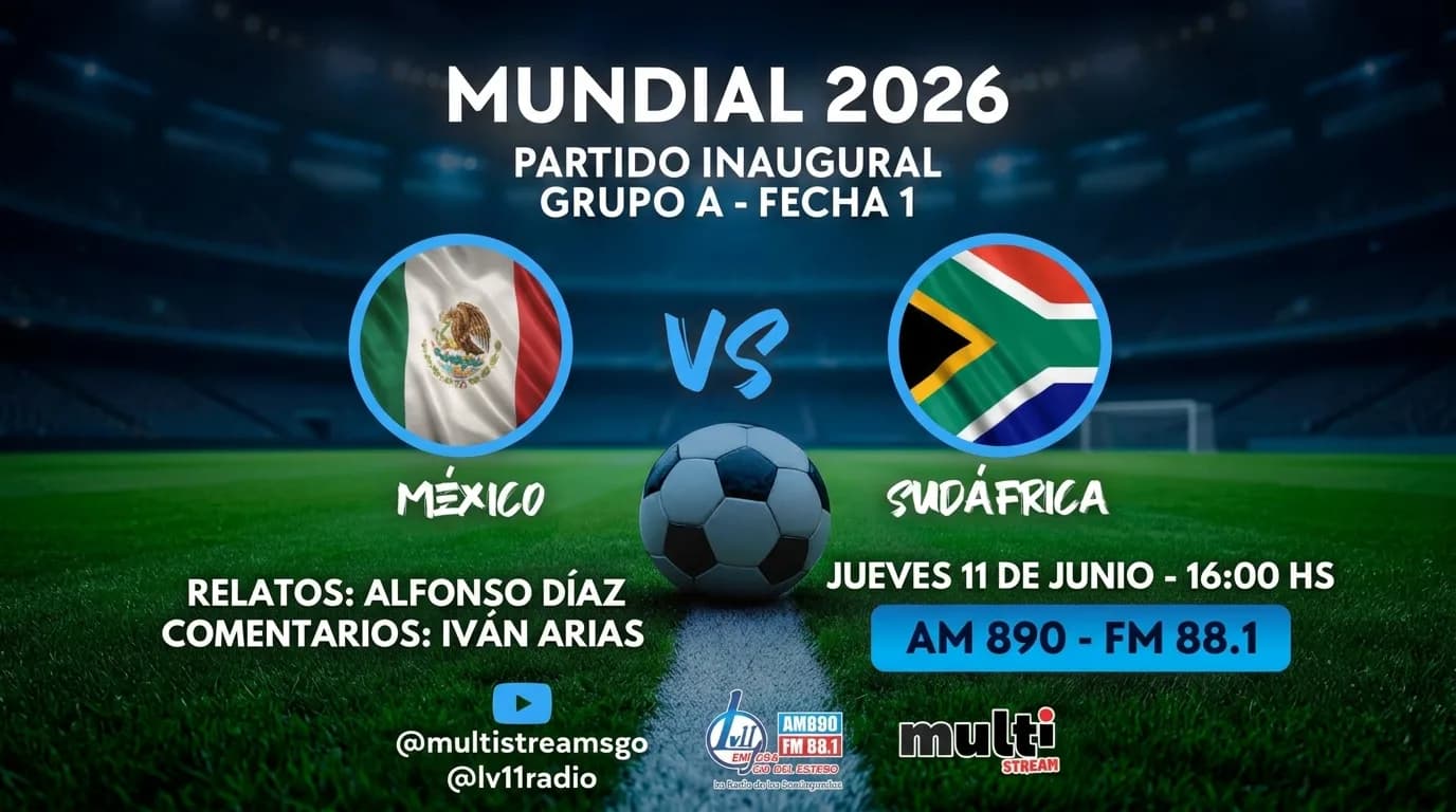 Con transmisión de LV11, México y Sudáfrica abren el Mundial 2026: hora y formaciones