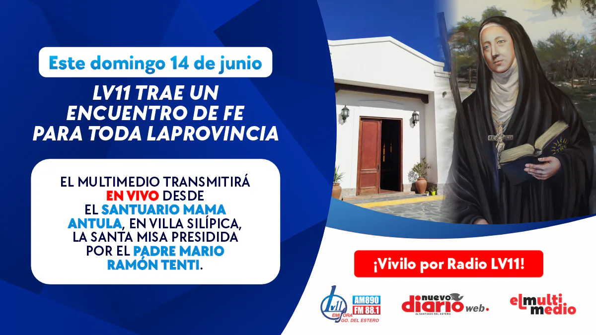 Con transmisión de LV11, el Padre Mario Ramón Tenti preside la Santa Misa desde el Santuario de Mama Antula en Villa Silípica