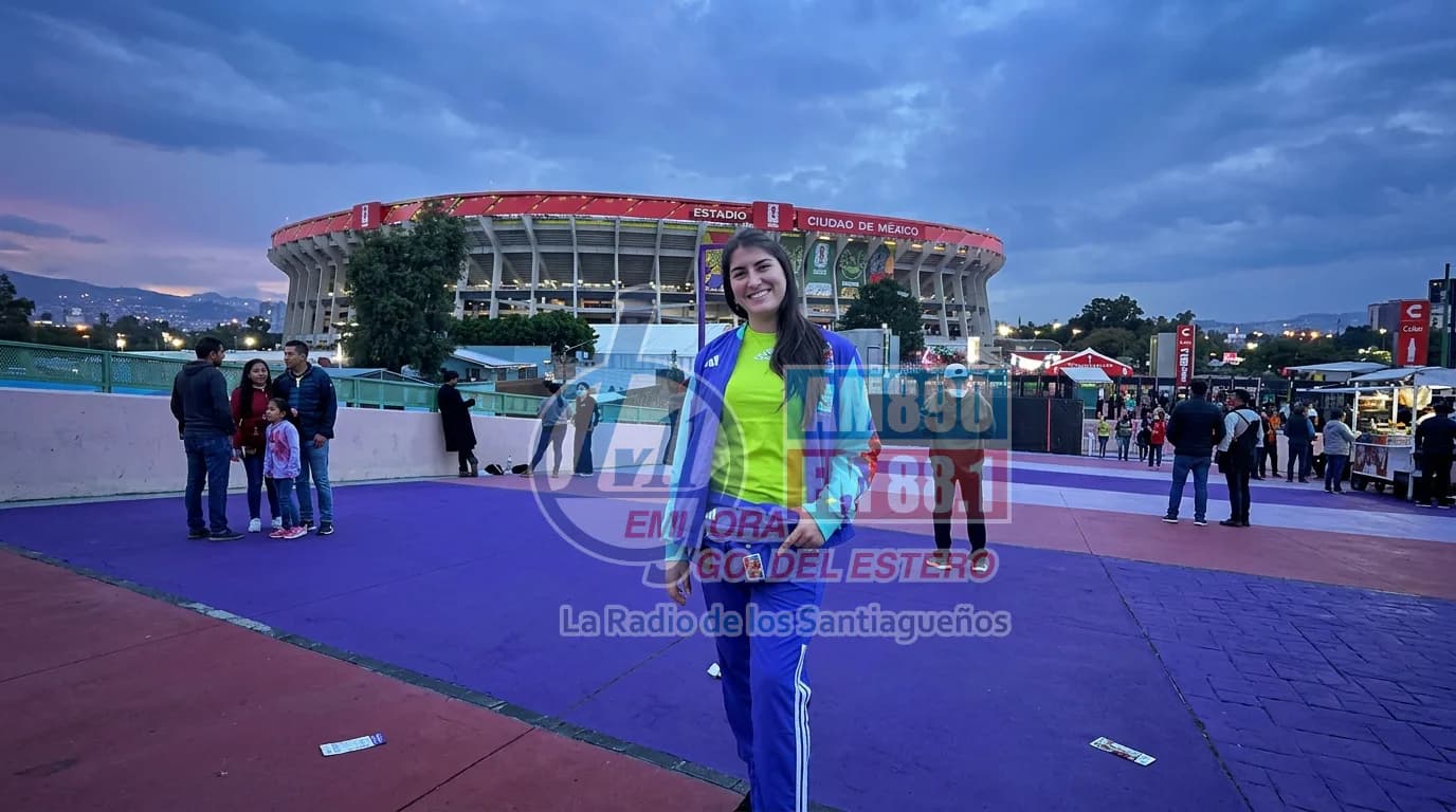 De Las Termas al mundo: la santiagueña que trabaja en el Estadio Azteca durante el Mundial 2026