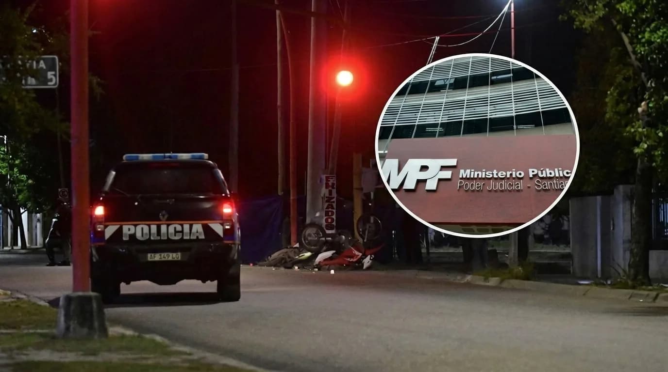 El Ministerio Público Fiscal investiga el trágico choque entre un patrullero y una moto que dejó dos muertos en la capital