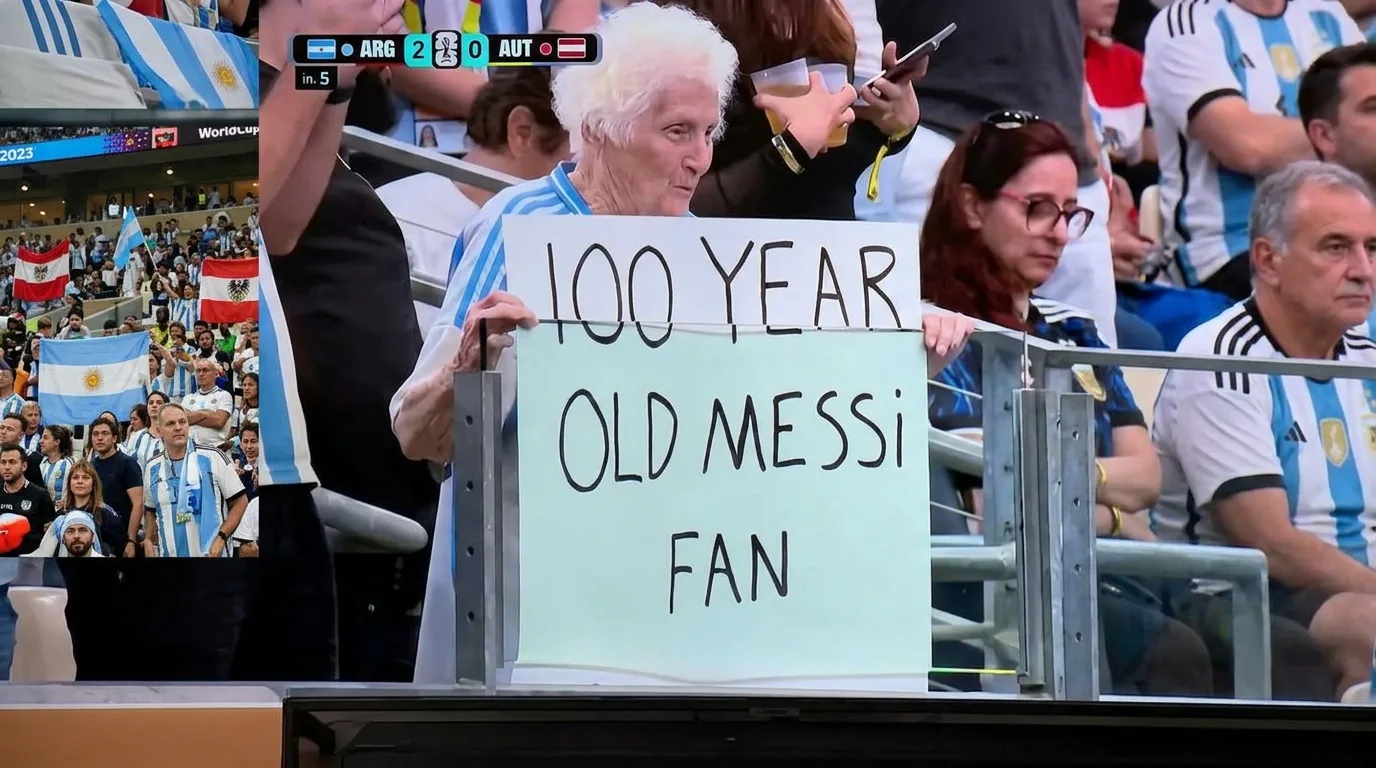 Quién es Pauline Kana, la abuela de 100 años récord Guinness y fanática de Messi que es furor en el Mundial