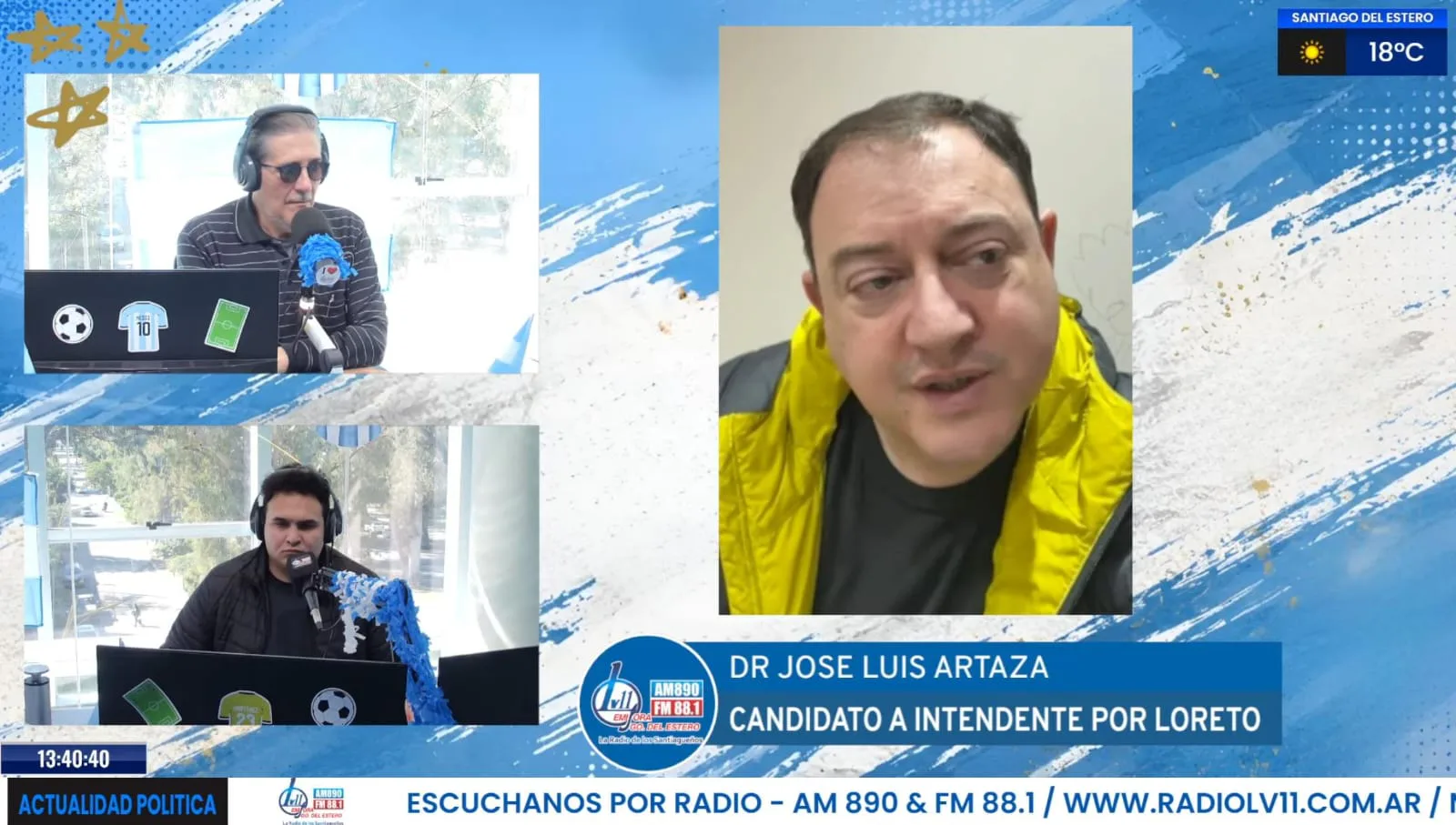 José Luis Artaza lanzó su candidatura en Loreto: "Me daría vergüenza sentarme en un municipio de $2.000 millones mientras los chicos no tienen para comer"