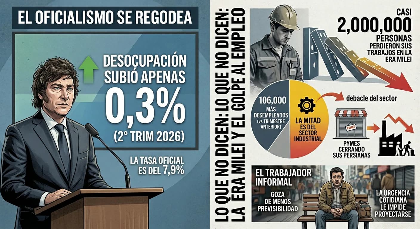 "Los asalariados hacen equilibrio en la cuerda floja y la sociedad se asoma a un precipicio"
