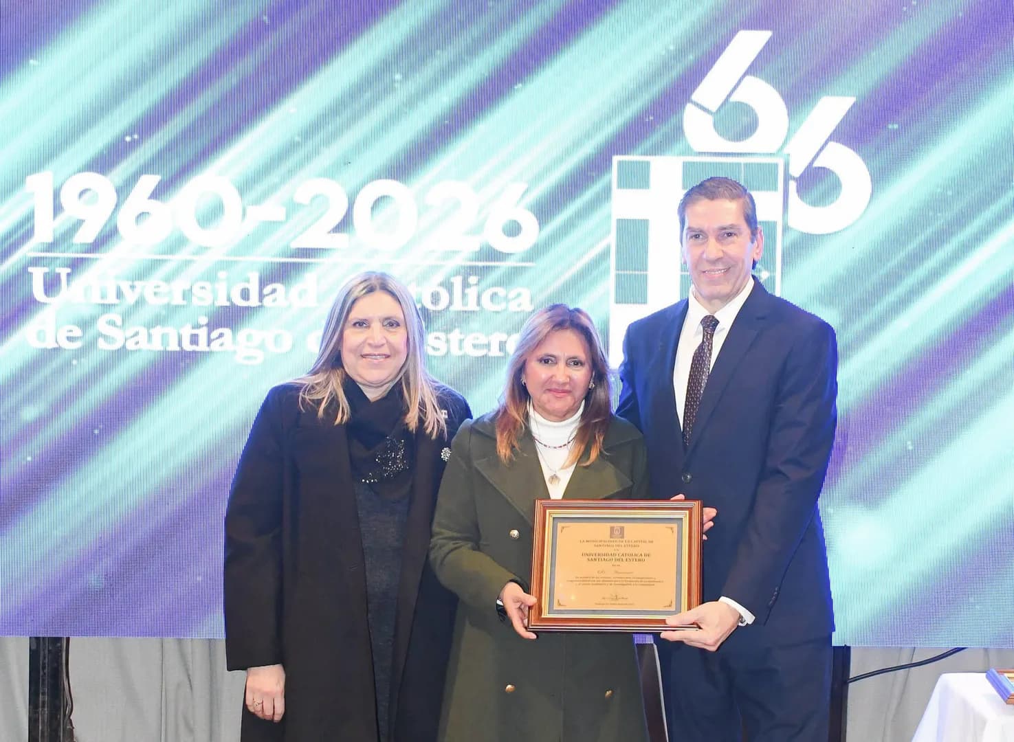 La intendente Fuentes participó del acto central por el 66° aniversario de la UCSE