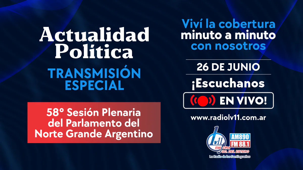 Bajo el lema “Federalismo en acción” y con la transmisión en vivo de Radio LV11, se desarrolla la 58° Sesión Plenaria del Parlamento del Norte Grande en Santiago del Estero