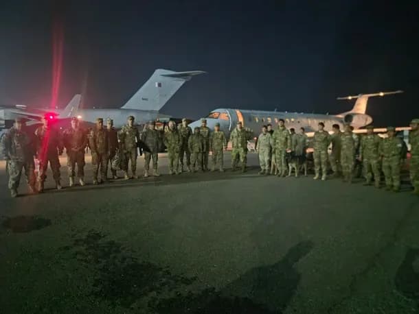 Ayuda humanitaria: Un contingente militar argentino arribó a Venezuela para colaborar en el rescate tras los sismos