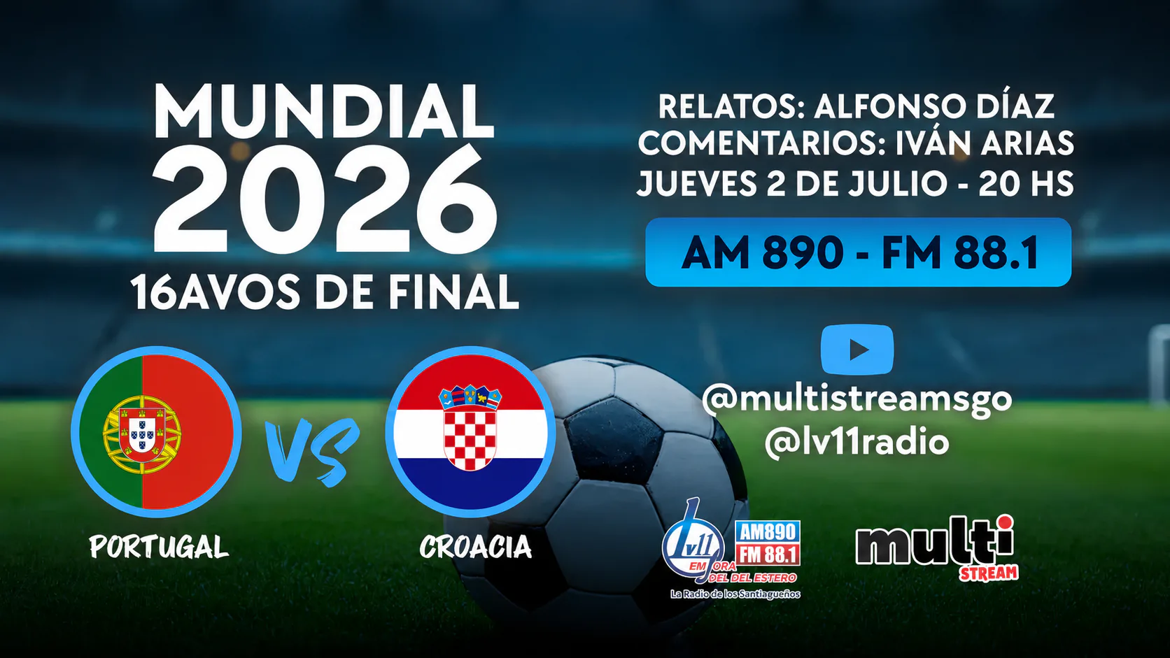 EN VIVO POR RADIO LV11: Portugal y Croacia se miden en un duelo que marcará la despedida de una leyenda