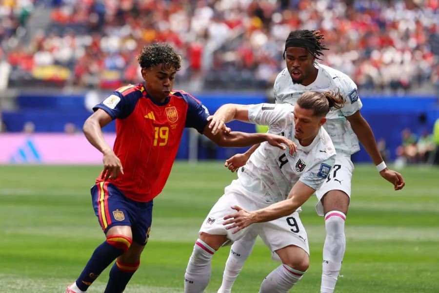España dio cátedra en Los Ángeles, goleó 3-0 a Austria y espera en octavos por el ganador de Portugal - Croacia