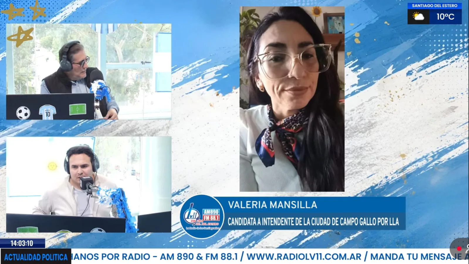 Valeria Mansilla, candidata de La Libertad Avanza en Campo Gallo: "Es imposible sacar a la ciudad adelante con las mismas recetas"