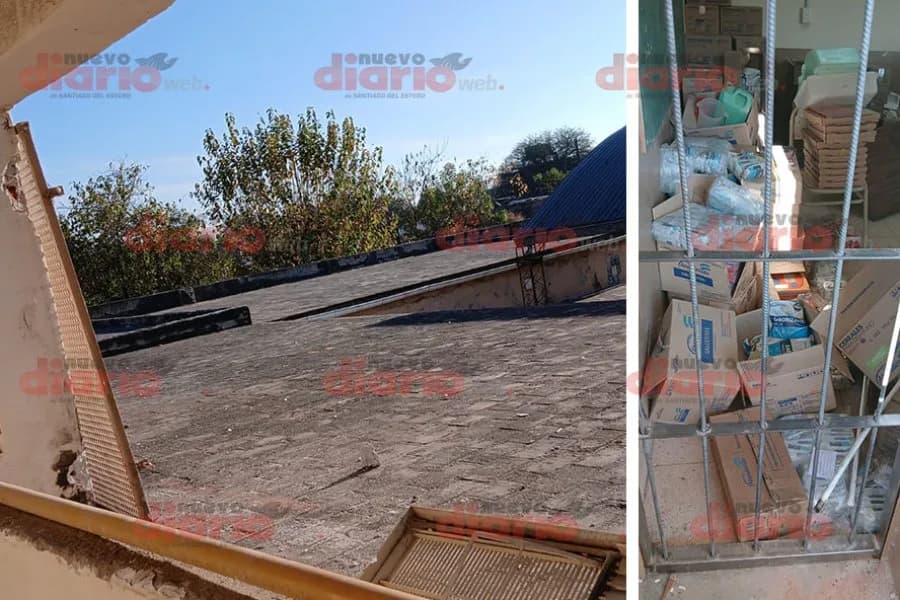 Delincuentes forzaron la reja de una escuela en La Banda y robaron cajas de leche destinadas a los alumnos