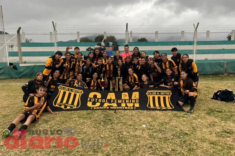 Mitre campeón por duplicado: el fútbol femenino del "Aurinegro" brilló y se coronó en la Copa Salta La Linda