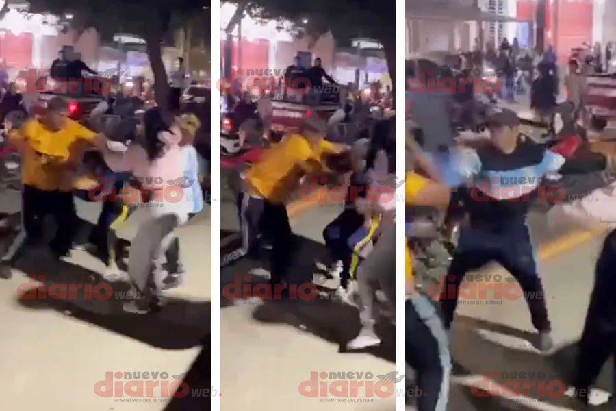 Feroz batalla campal en pleno centro de Frías empañó los festejos por la Selección argentina: investigan a un agresor con un cuchillo