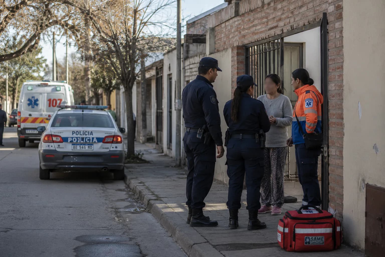 Una mujer fue internada tras autolesionarse en el barrio Juan Díaz de Solís