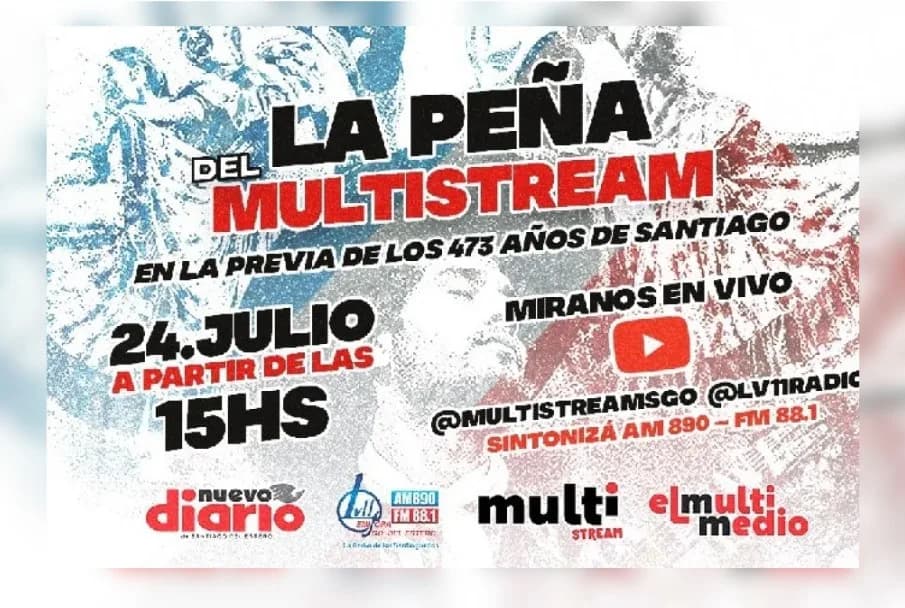 La Peña del Multistream | Hoy llega la primera peña en streaming de Santiago del Estero