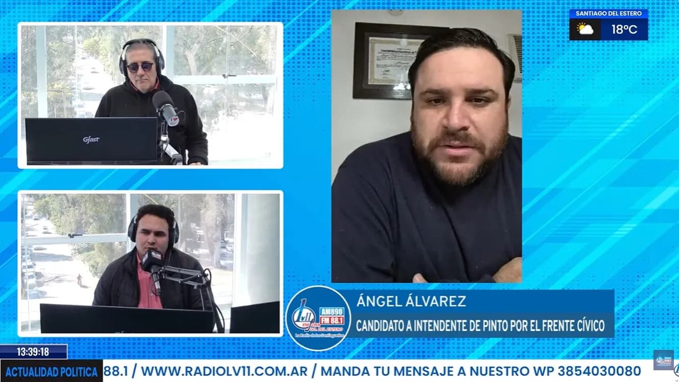 En Actualidad Política, Ángel Álvarez puso a las viviendas sociales como eje de su proyecto para Pinto