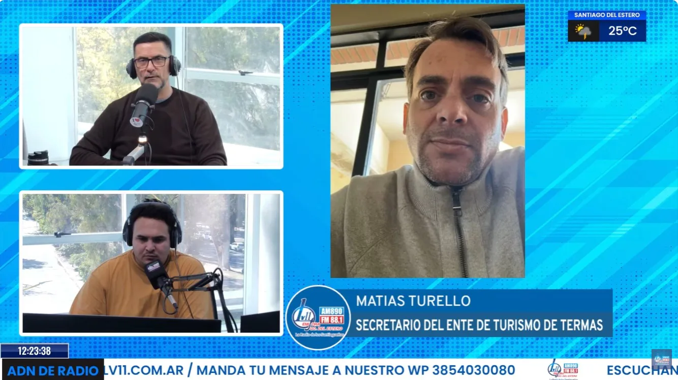 "Nos sorprendió la cantidad de turistas", afirmó Matías Turello sobre las vacaciones