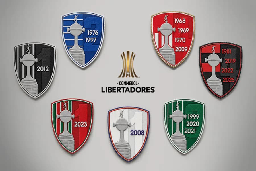 Conmebol presentó los nuevos parches personalizados para los campeones en los octavos de la Copa Libertadores 2026