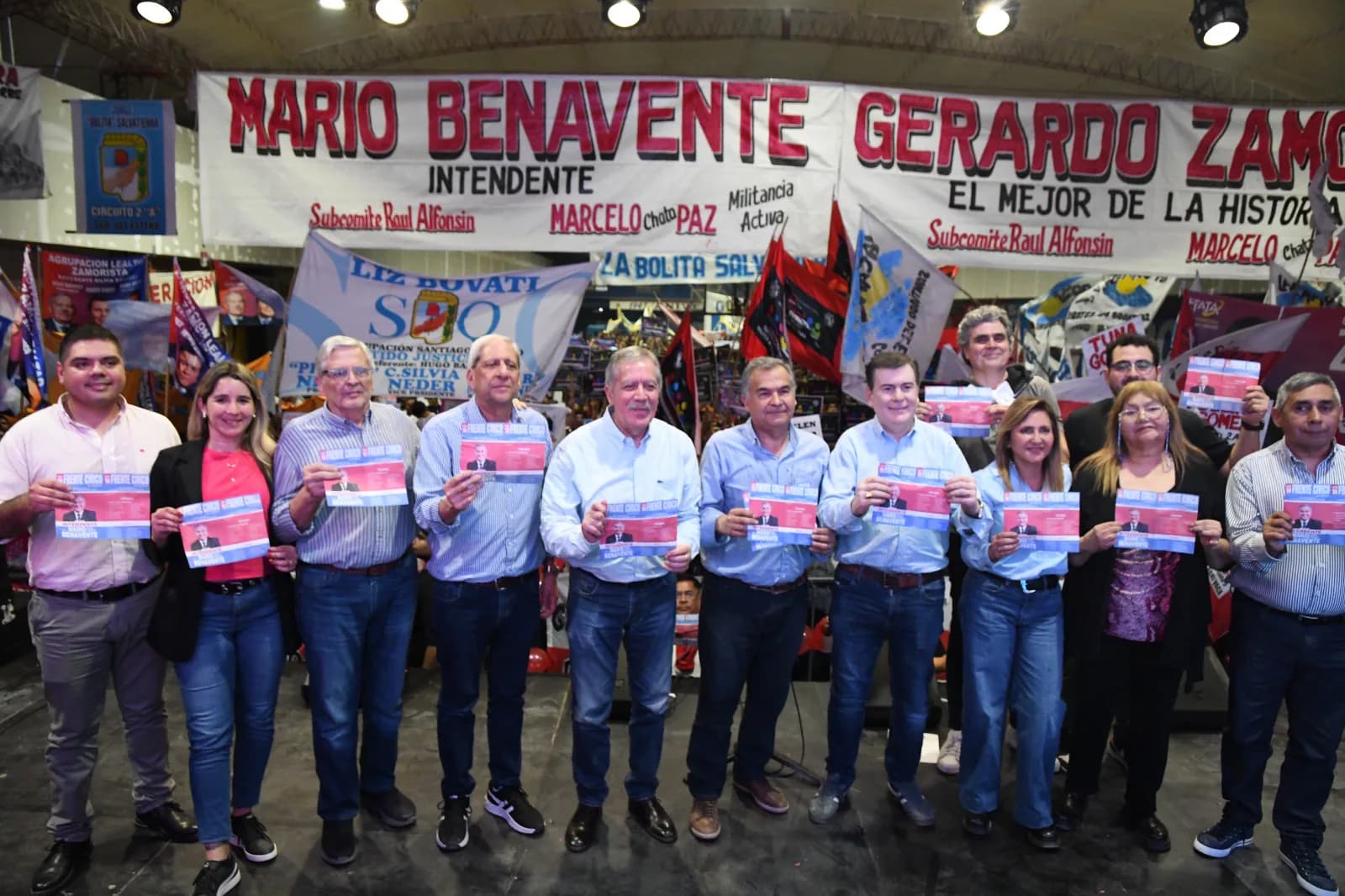 El Frente Cívico realizó multitudinarios plenarios en apoyo a la candidatura de Mario Benavente a la intendencia de la Capital
