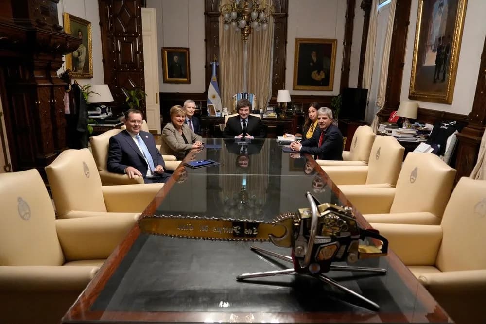 Javier Milei recibió a Kristalina Georgieva en la Casa Rosada y la sumó a la reunión de Gabinete ampliado