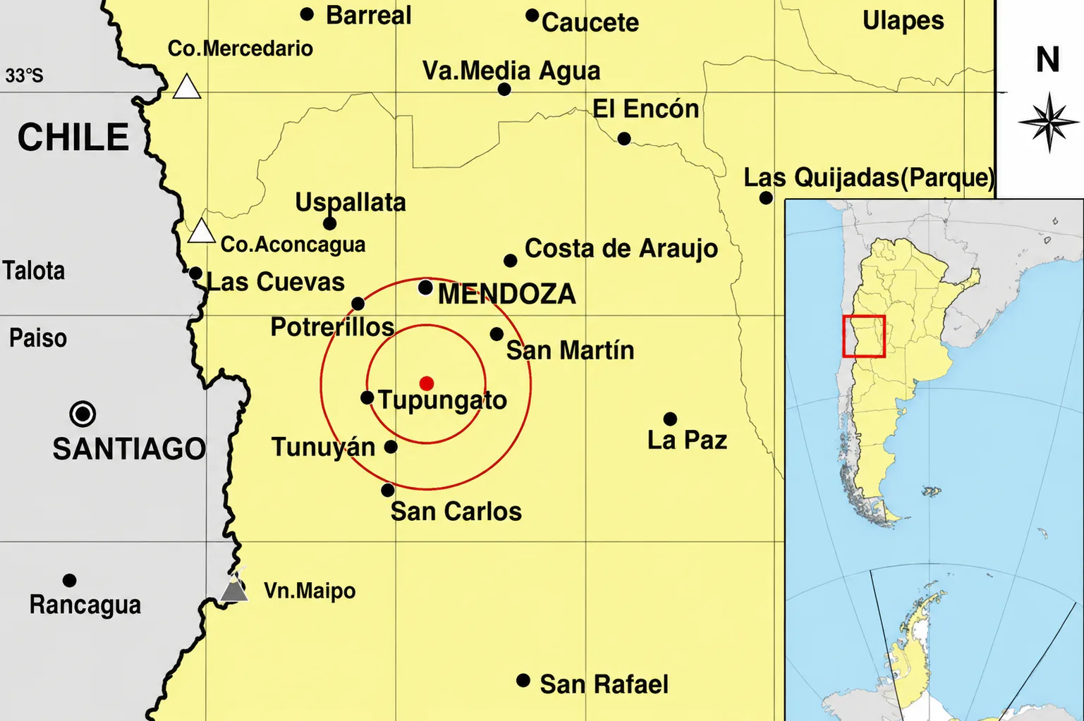 Registran un sismo de 4,3 de magnitud en Mendoza durante la madrugada de este martes