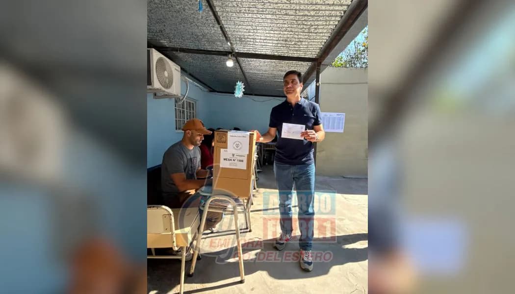Tras votar en Las Termas, Jorge Mukdise destacó la importancia del compromiso ciudadano