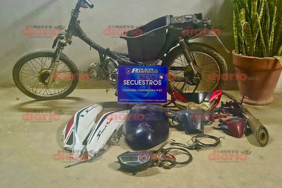 Recuperaron desguazada la moto que le robaron a un joven tras amenazarlo de muerte en La Banda