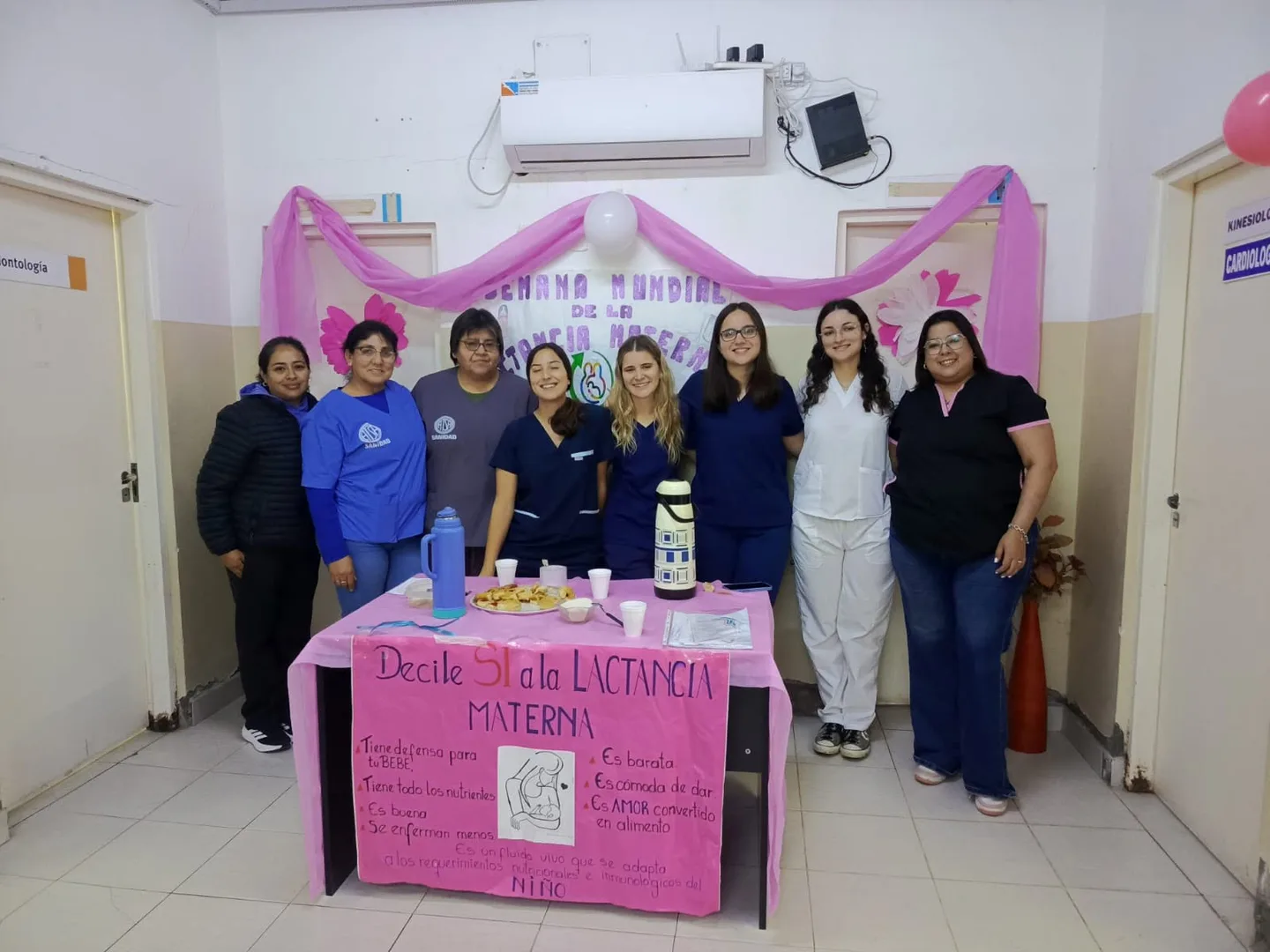 Realizaron una jornada de concientización por la Semana Mundial de la Lactancia Materna