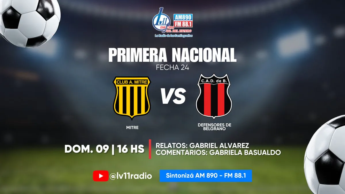 Todo listo para otra gran transmisión de LV11 con Mitre como protagonista