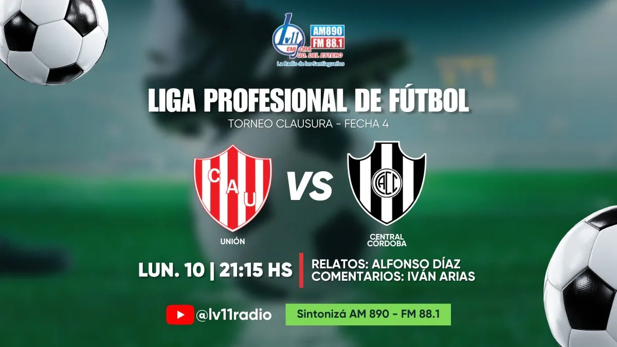 Noche de fútbol por LV11 | Central Córdoba quiere aprovechar el envión y ganar en Santa Fe