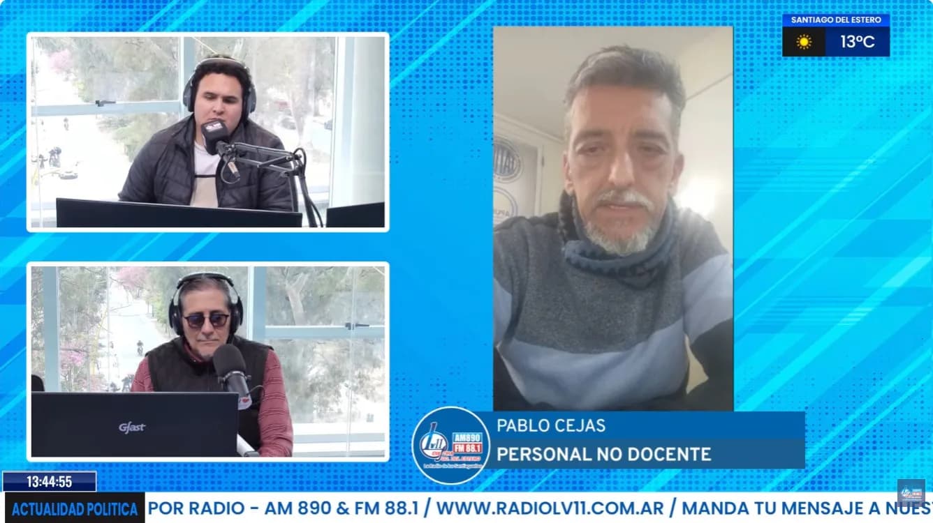 Pablo Cejas confirmó el paro de los no docentes y anticipó cómo seguirá el reclamo