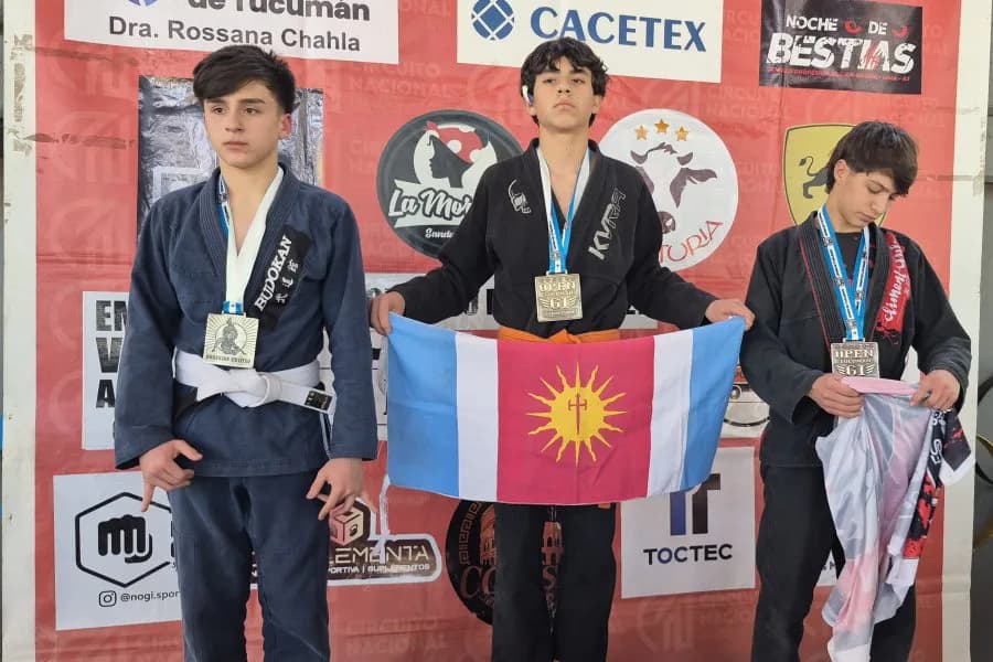 Un santiagueño de 14 años se consagró campeón de Jiu Jitsu en Tucumán