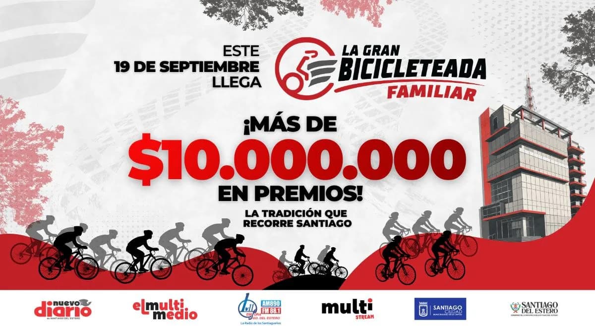 ¡Agendá la fecha! La Gran Bicicleteada Familiar vuelve el 19 de septiembre