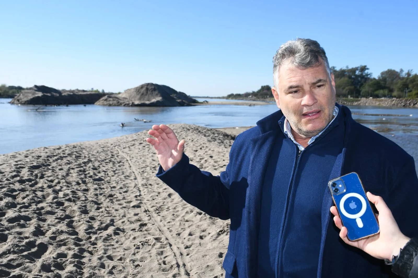 La Provincia refuerza las defensas del río Dulce ante las lluvias