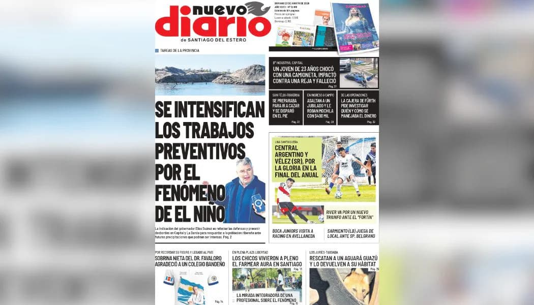 Ya salió Nuevo Diario: las noticias y protagonistas de este domingo