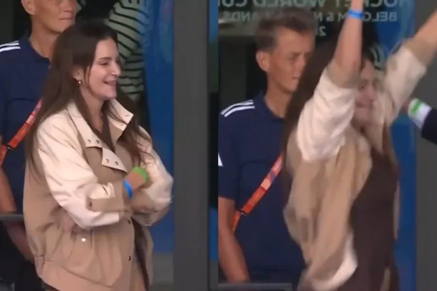 Luciana Aymar festejó desde la tribuna el nuevo título mundial de Las Leonas