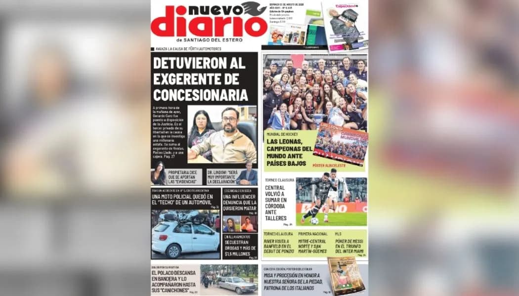 Toda la información y cinco suplementos para disfrutar este domingo con Nuevo Diario