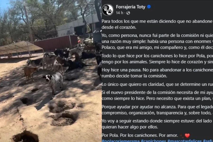 La forrajería que ayudaba a El Montecito aclaró su postura: “Hice una pausa, no abandoné a los canichones”
