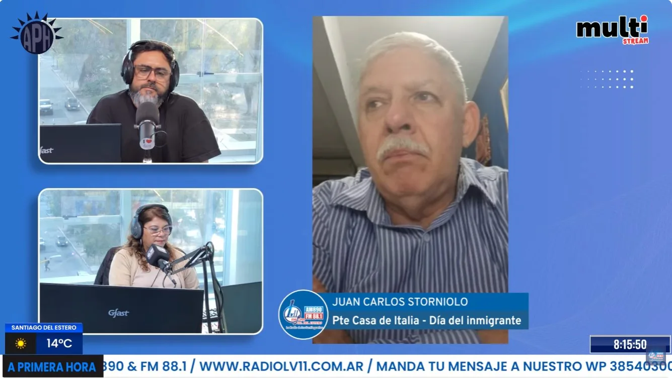 Juan Carlos Storniolo: “Argentina abrió los brazos a nuestros abuelos y nosotros tratamos de mantener viva esa historia”