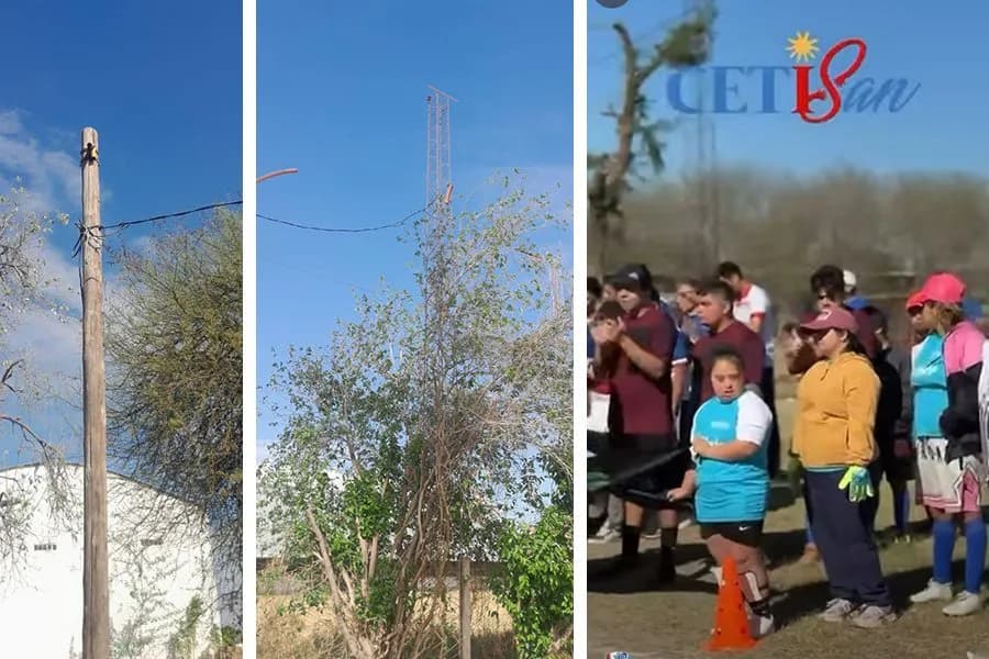 Prepararon el predio para recibir a chicos de CETISAN y ladrones arruinaron parte del esfuerzo