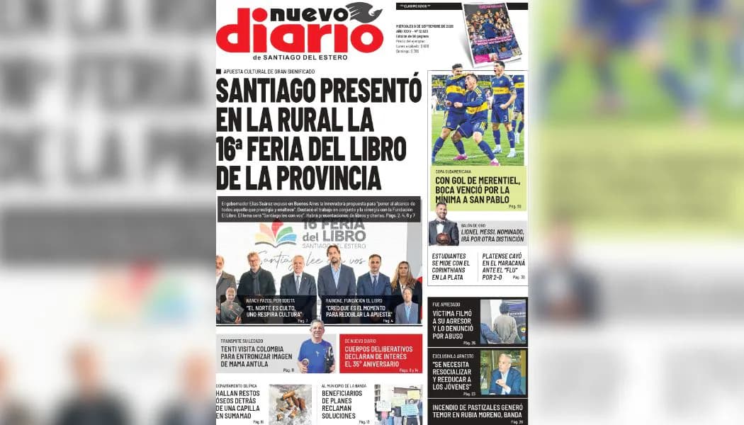 ¡A buscar el diario! Nuevo Diario presenta una edición cargada de información este miércoles