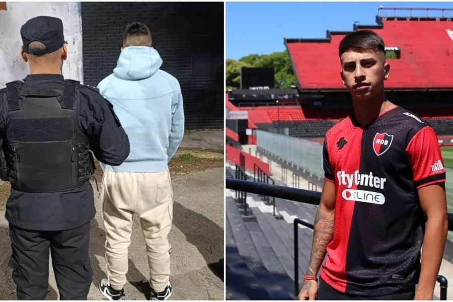 Escándalo en Newell’s: detuvieron a un futbolista y encontraron una pistola 9 mm en el auto