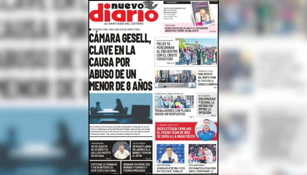Jueves de Nuevo Diario: las noticias que marcan la agenda y dos suplementos imperdibles